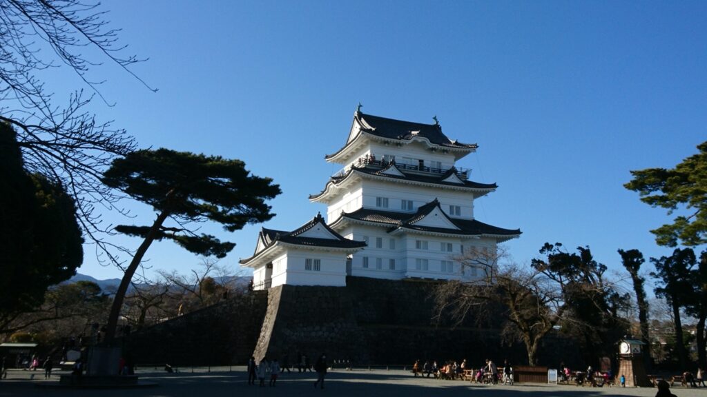 小田原城天守閣の全景