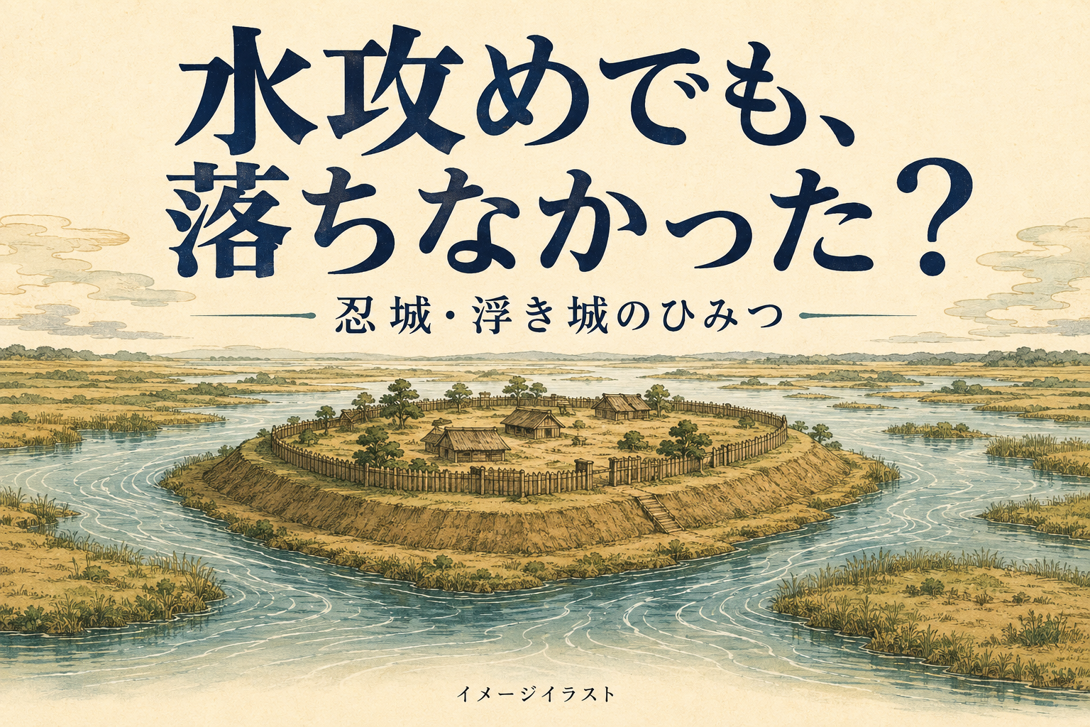 水攻めされたのに落ちなかった？忍城が「浮き城」と呼ばれる理由 | 城なび
