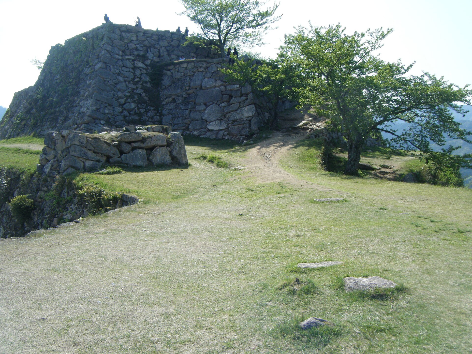 竹田城跡の天守台の高石垣